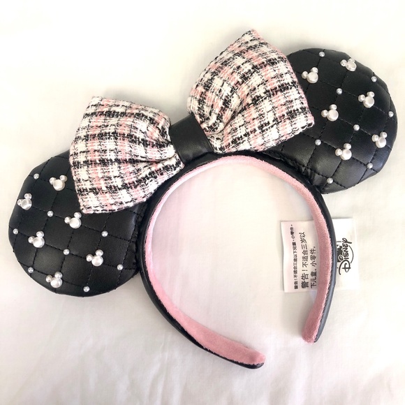 Disney Other - 2021 Disney Parks Tweed & Pearl Minnie Mouse Ears Ear Headband